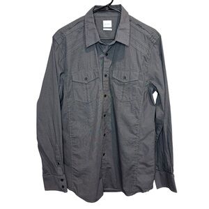 JB Holt The Jefferson Men L Slate Gray Button Down